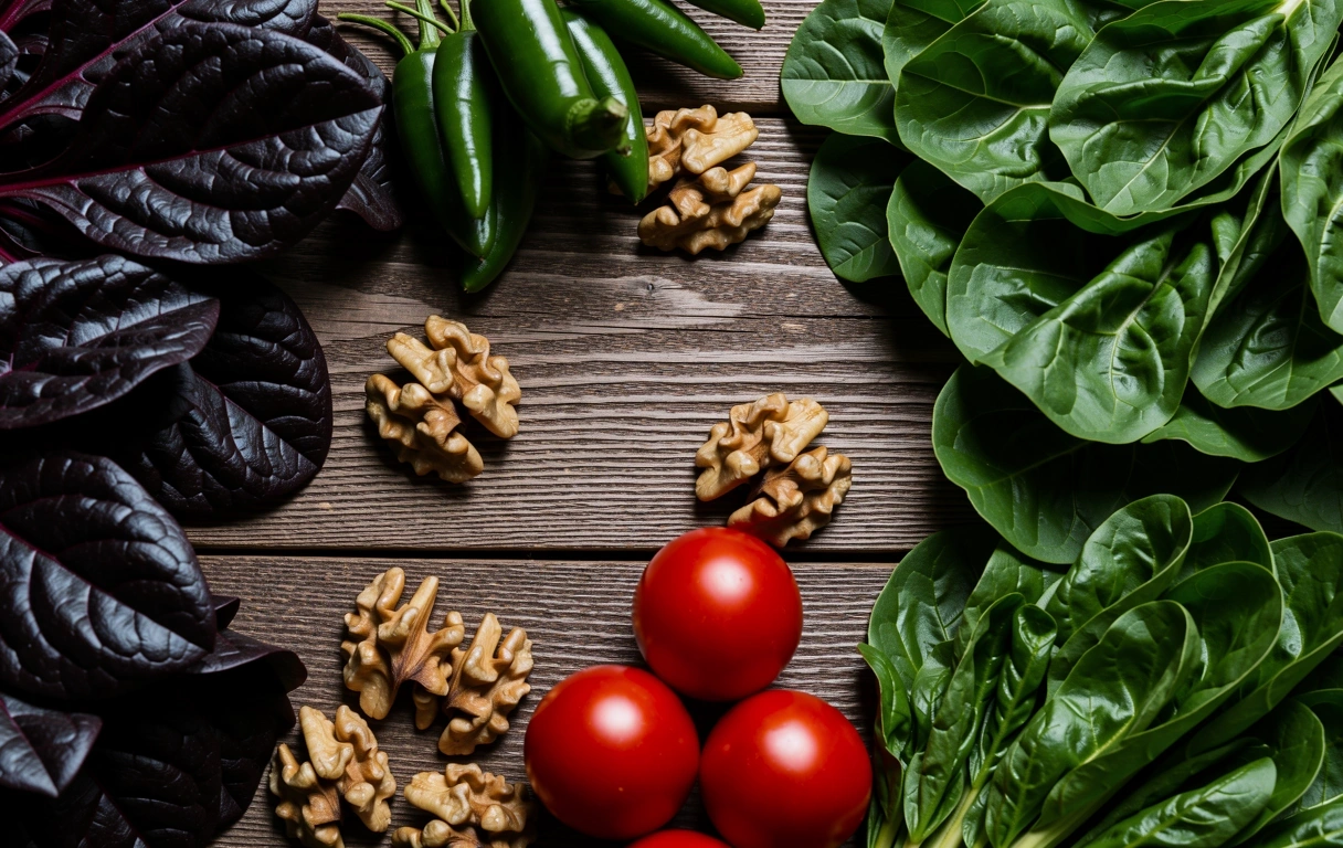 Verse gezonde voeding ingrediënten